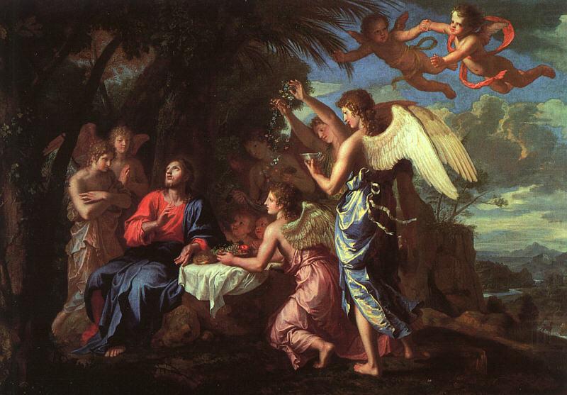 Christ Served by the Angels, Jacques de Stella